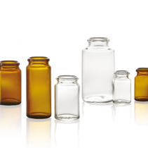 100 ml tabletflacon, helder, type 3 geblazen glas